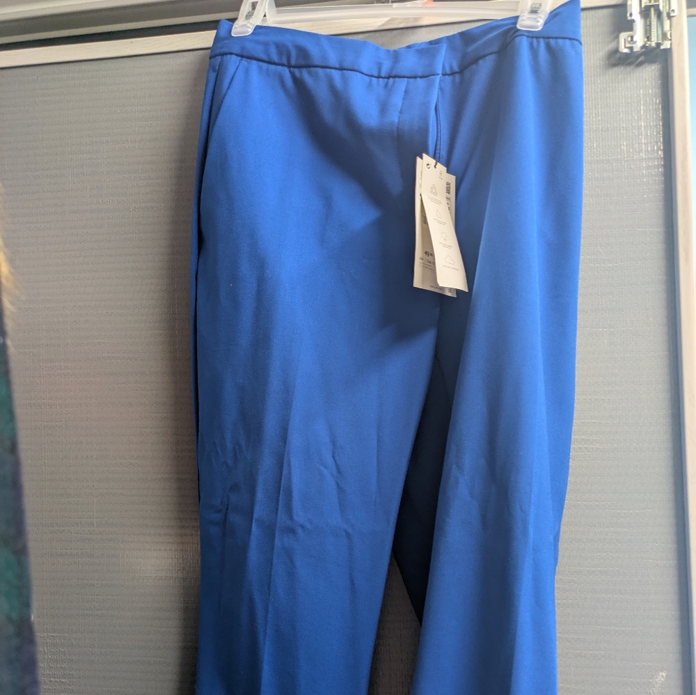 Cobalt blue zara trousers straight leg